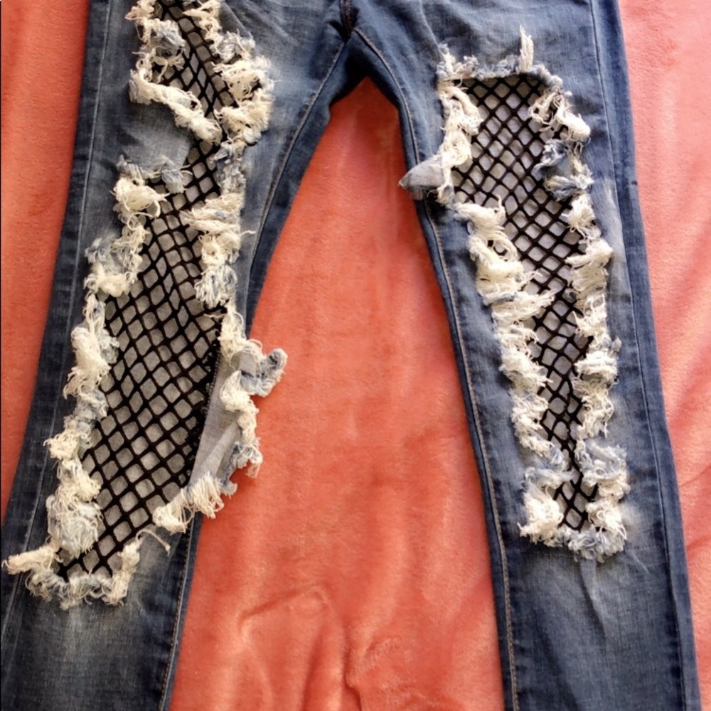 Fishnet Jeans